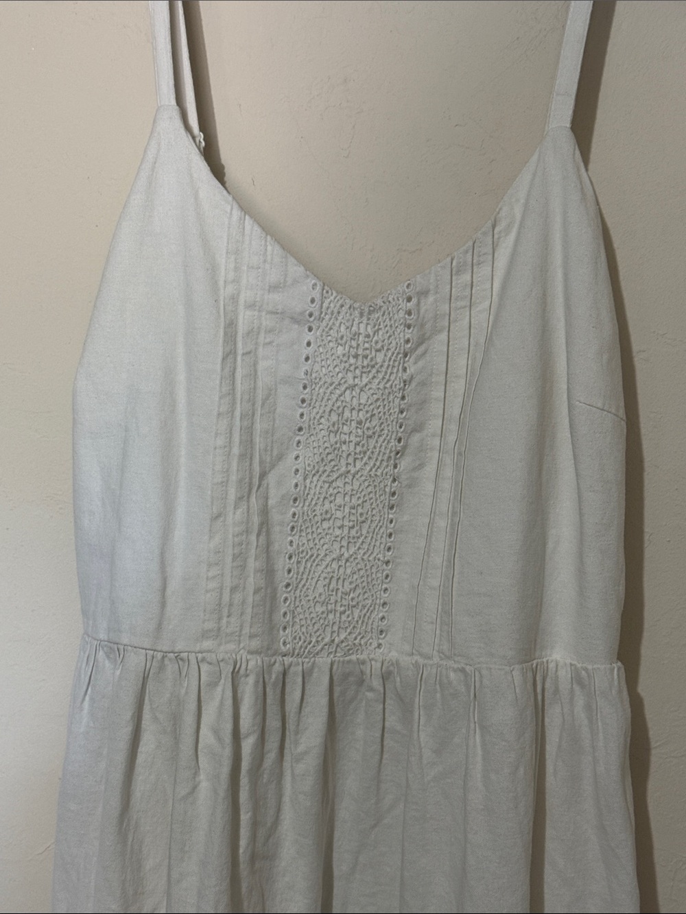 Old Navy White Eyelet Cotton Midi Sundress - Picture 4 of 6